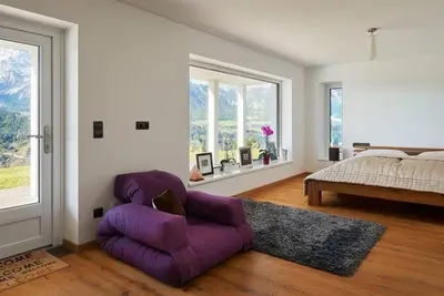 Ein Bett oder Betten in einem Zimmer der Unterkunft Luxury Panorama Chalet Schladming