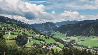 Naturlandschaft in der Nähe des Chalets