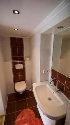 Ein Badezimmer in der Unterkunft Rauhbergerhof