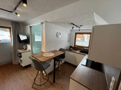 Küche/Küchenzeile in der Unterkunft Haus Sonnleitner Studio Rittisberg