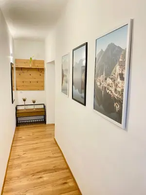 Ein Bett oder Betten in einem Zimmer der Unterkunft Siriuskogel im Zentrum von Bad Ischl