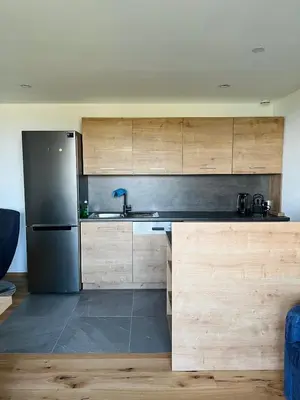 Küche/Küchenzeile in der Unterkunft Grünberg Apartments