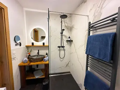 Ein Badezimmer in der Unterkunft Appartement Bergmann