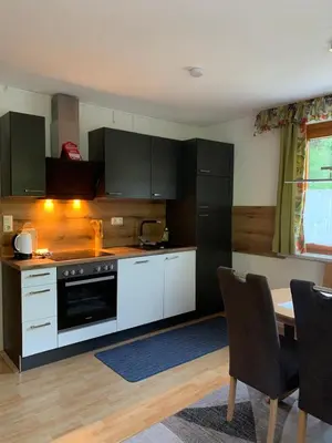 Küche/Küchenzeile in der Unterkunft Ferienwohnung Marianne