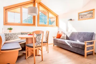 Ein Sitzbereich in der Unterkunft Prechtlhof in Flachau