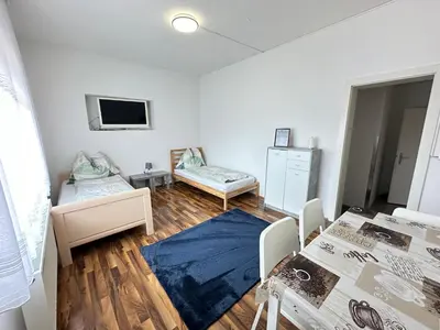 Ein Bett oder Betten in einem Zimmer der Unterkunft Appartement Schwanenstadt