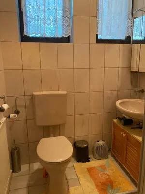 Ein Badezimmer in der Unterkunft Privatzimmer am See