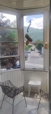 Ein Balkon oder eine Terrasse in der Unterkunft Zentrale Lage in Bad Ischl - Top 2