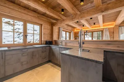 Grundriss der Unterkunft Poolchalet Dachsteinblick