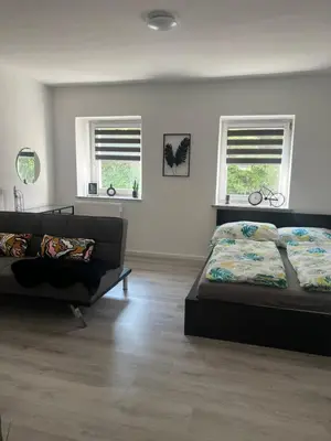 Ein Bett oder Betten in einem Zimmer der Unterkunft Nice Apartment in Gmunden
