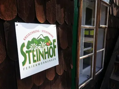 Ein Zertifikat, Auszeichnung, Logo oder anderes Dokument, das in der Unterkunft Haus Steinhof ausgestellt ist