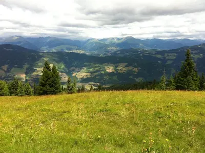 Naturlandschaft in der Nähe des Ferienhauses
