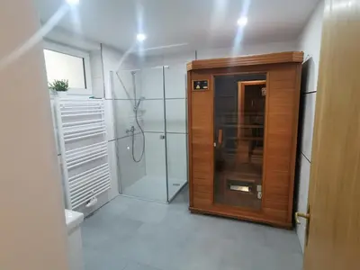 Ein Badezimmer in der Unterkunft Appartement Sonnenrot