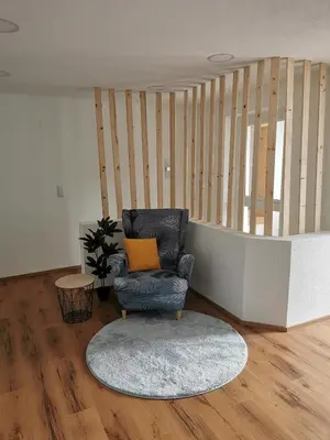 Ein Sitzbereich in der Unterkunft Appartement Sonnenrot
