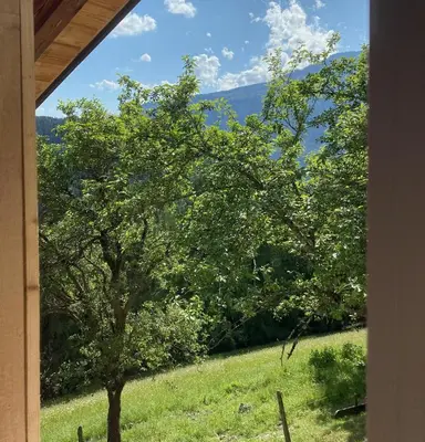 Naturlandschaft in der Nähe des Chalets
