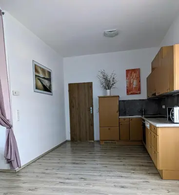 Küche/Küchenzeile in der Unterkunft Ferienwohnung