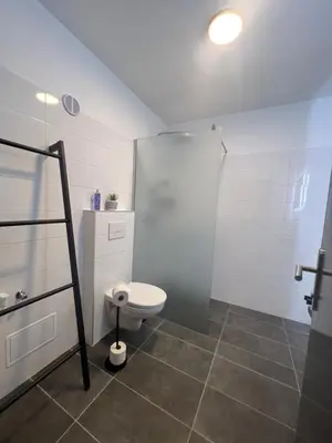 Ein Badezimmer in der Unterkunft Wolfgangsee Ferienappartement „Almliebe“