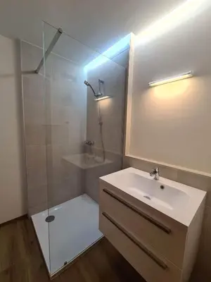 Ein Badezimmer in der Unterkunft Aquamarin Studio 209