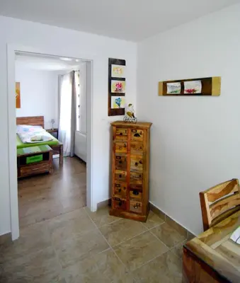 Ein Bett oder Betten in einem Zimmer der Unterkunft Appartement Veronika