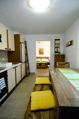 Küche/Küchenzeile in der Unterkunft Appartement Veronika