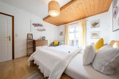 Ein Bett oder Betten in einem Zimmer der Unterkunft Haus Frey