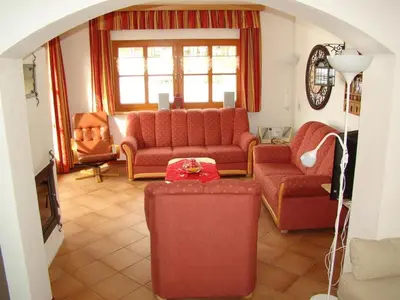 Ein Sitzbereich in der Unterkunft Apartment in Mariapfarr near Ski Slopes