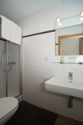 Ein Badezimmer in der Unterkunft Gästehaus Kasbichler