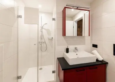 Ein Badezimmer in der Unterkunft Gästehaus Kasbichler