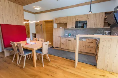 Küche/Küchenzeile in der Unterkunft Bergidyll 4 by Alpenidyll Apartments