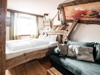 Ein Bett oder Betten in einem Zimmer der Unterkunft Altholz-Apartment