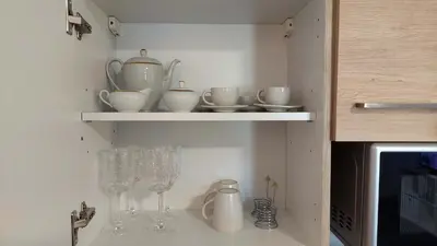 Küche/Küchenzeile in der Unterkunft Markus Apartment