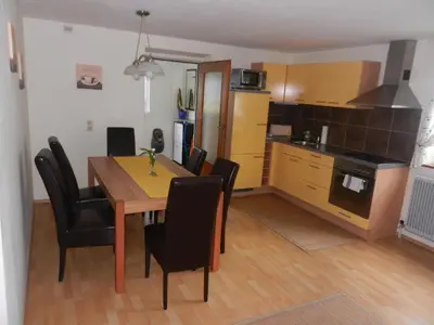 Küche/Küchenzeile in der Unterkunft Apartment Hüttner