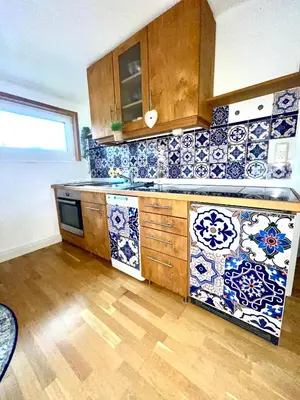 Küche/Küchenzeile in der Unterkunft Almsternderl 2.0 - gemütliches Appartment in Gosau