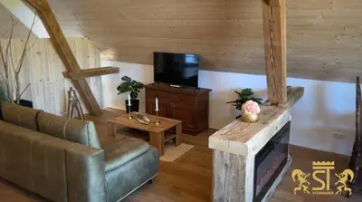 TV/Unterhaltungsangebot in der Unterkunft Chalet Münsterstadl