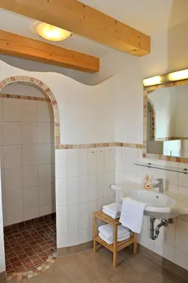 Ein Badezimmer in der Unterkunft Ferienhaus Johanna