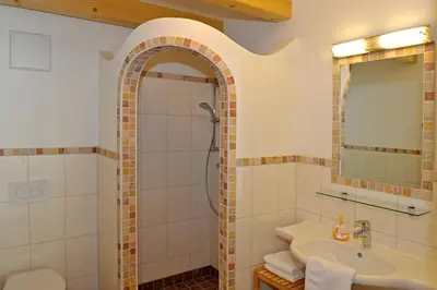 Ein Badezimmer in der Unterkunft Ferienhaus Johanna