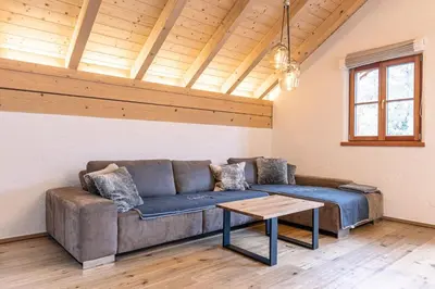 Ein Sitzbereich in der Unterkunft Penthouse Preber