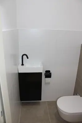 Ein Badezimmer in der Unterkunft Wohnung am Traunsee
