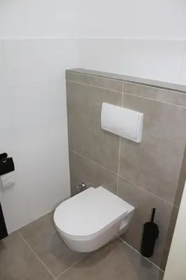 Ein Badezimmer in der Unterkunft Wohnung am Traunsee