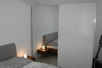 Ein Bett oder Betten in einem Zimmer der Unterkunft Wohnung am Traunsee