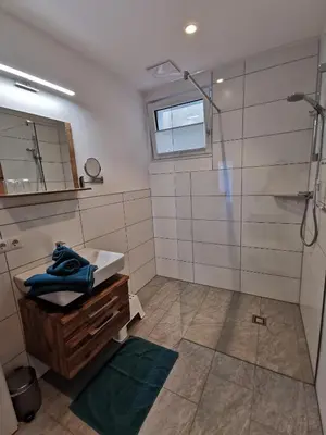 Ein Badezimmer in der Unterkunft Feine Bleibe