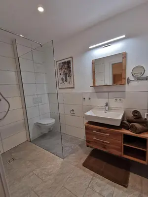 Ein Badezimmer in der Unterkunft Feine Bleibe
