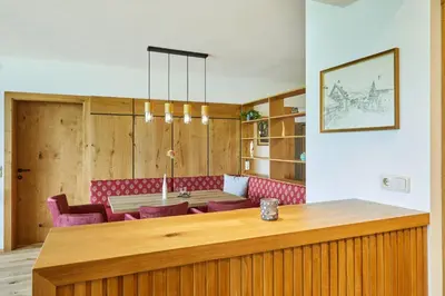 Ein Sitzbereich in der Unterkunft Appartement Traumblick mit Indoorpool und privater Sauna