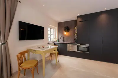 Küche/Küchenzeile in der Unterkunft City Apartments Wolfgangsee