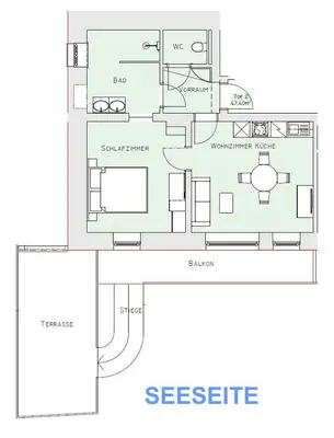 Grundriss der Unterkunft Echo am See