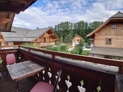 Ein Balkon oder eine Terrasse in der Unterkunft Apartment Samspitze