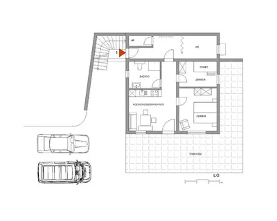 Grundriss der Unterkunft Ferienwohnung Angerlgut