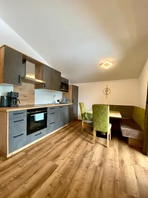 Küche/Küchenzeile in der Unterkunft Finkhof Appartements