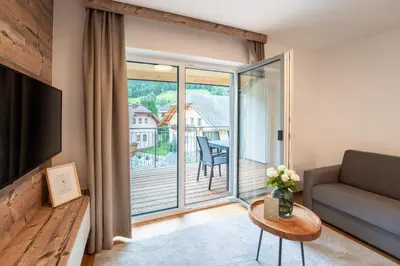 Ein Sitzbereich in der Unterkunft Apartment Ski&Nature 