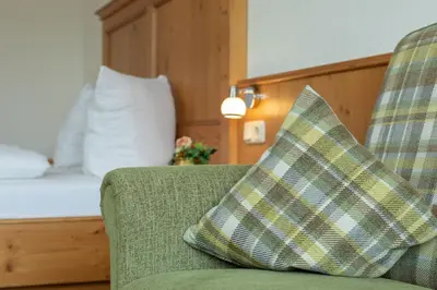 Ein Bett oder Betten in einem Zimmer der Unterkunft Appartement Predigstuhlblick mit Indoorpool und Sauna